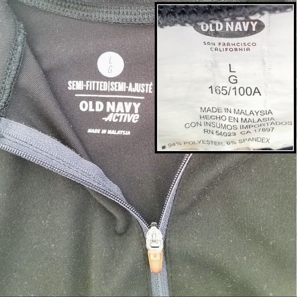 Black 1/4 Zip Pullover Top & Print Active Legging - Picture 5 of 8